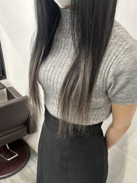 プルエクステのお店ネクスト(NEXT) #プルエクステ#ハイライト#シルバー#グレー