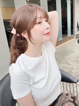 ロンド リリー 銀座(Lond Lily) 韓国顔周りレイヤーカット/前髪/髪質改善黒髪[銀座]