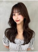 巻いても美しいレイヤースタイル♪