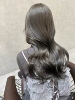 ロンド レア 天神大名店(Lond Le’a) デザインカラー/レイヤーカット/ウェットヘア/オリーブベージュ