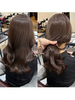 コート 表参道(Cote)&nbsp;ベージュ　艶　カラー　ヘアカラー　ブラウン　ミルクティー