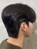 ノラ ヘアーサロン(NORA HAIR SALON)&nbsp;韓国シースルーマッシュカルマパーマダウンパーマ黒髪マッシュ