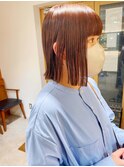 似合わせカット/ボブ/暖色カラー