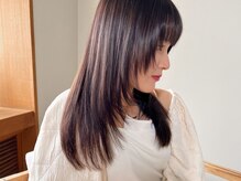 顔まわりレイヤースタイル[仙台/ブリーチなしダブルカラー/レイヤー/Women's / Men's/ブリーチ]