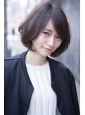 イメチェンホワイトブロンド外ハネボブ美髪ワイドバング韓国黒髪