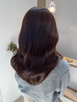 ビビバイベル(BiVi by BHEL) グレージュブルージュベージュカラー顔周りレイヤーカット韓国