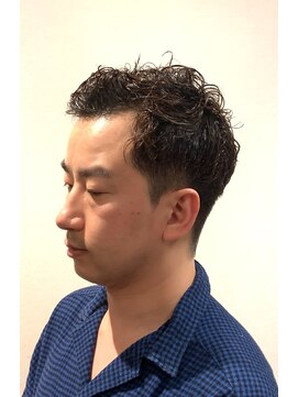 銀座マツナガ 神田店 ツーブロ ビジネス スパイラルパーマ