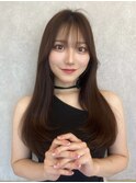 ＊シンプルワンカール×チョコレートブラウン【新宿/韓国ヘア】