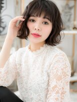 モッズヘア 上尾西口店(mod's hair) ぱっつん前髪オリーブグレージュ外ハネボブh4上尾20代30代40代