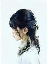 アリーナヘア(ARENA HAIR)&nbsp;映えるインナーカラーアレンジ　ネオグリーン