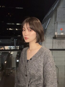 ブラン(Blanc Aoyama) レイヤーカット/顔まわりカット/ブリーチなし/ボブ/ミディアム