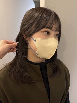 カノエ(canoe) 前髪カット　顔周りレイヤー　顔周りカット20代【西新大濠】