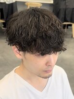 フィフス 大分(fifth)&nbsp;大分ゆるめ波巻きスパイラルパーマメンズカットラウンドマッシュ