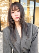 ユイマァル 岡山店(YUIMARL)&nbsp;岡山レイヤーカット20代30代ハッシュカットグレージュカラー