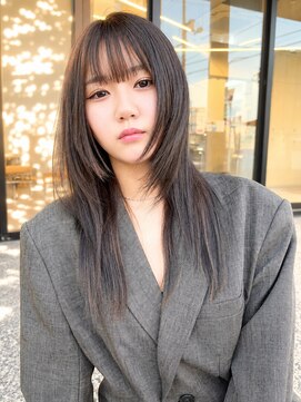 ユイマァル 岡山(YUIMARL) 岡山レイヤーカット20代30代ハッシュカットグレージュカラー