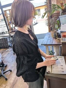 バンビ プライベート サロン(Bambi private salon) 大人韓国ボブ/外国人風ボブ/オリーブベージュ/20代30代Bambi松平