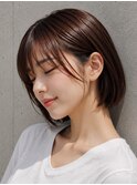 【トゥルートラスト 和戸店】ワンレン ボブ シースルーバング
