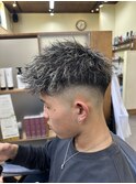 スキンフェード×ツイスト×メッシュ/10代/20代
