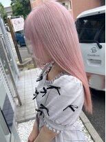 ヘアデザイン ゴドバン(Hair Design Gdobant) ブリーチ2回~叶う透明感ペールピンク