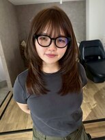 エトワ 中央店(etoi) 大分韓国かき上げレイヤーカット大人レイヤー顔まわりレイヤー