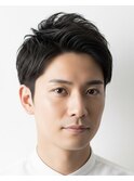 ▼アップバング/メンズカット/ツーブロック/ビジネスマン