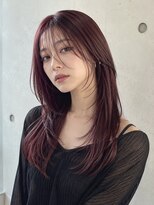 シエル 大名店(CIEL)&nbsp;ワインレッド×韓国風ロングレイヤー
