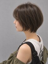ソラヘアー(SORA hair)&nbsp;オリーブブラウン×ふんわり丸みショートレイヤー