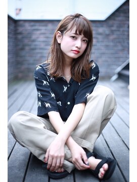 シエナ 渋谷(Siena) Siena 無造作外ハネロブxアイスグレージュ