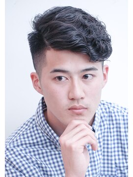 メリケンバーバーショップ コウベ(MERICAN BARBERSHOP KOBE) イメチェンビジカジセミウエット刈り上げ#3