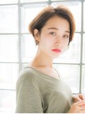 大人女子のロングバングショート☆