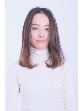 エムスラッシュ ストリートマーケット スマートサロン センター北(M.SLASH) 誰でも似合うセミロングスタイル/オンブレ/くすみピンク