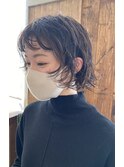 ボブ+パーマ