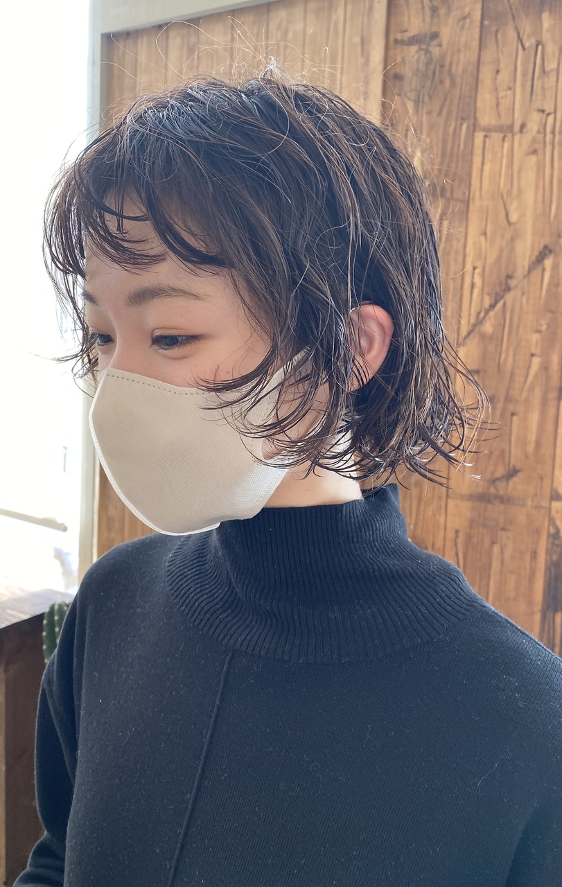 ラヌゴ(lanugo) ボブ+パーマ