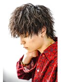 ツイスパマッシュウルフ”弱” メンズ　パーマ　無造作　