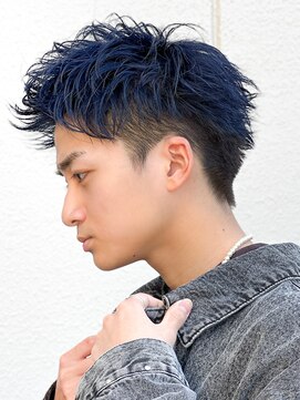 エルマーク(L-MARK) アップバングツーブロックダブルカラーブリーチメッシュ