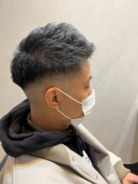 ネウィ 大分中央町店(newi) 【MIKOTO】爽やかツーブロック刈り上げ束感アップバング