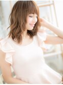 くせ毛風ラフニュアンス前下がり斜めバングc5上尾20代30代40代