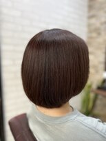 アトリエナガノ(atelier nagano)&nbsp;ショートボブ/ニュアンスカラー/センターパート/ブルージュ