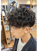 ブルブンガ(Berbunga) 無造作パーマ×ツーブロックショートニュアンスマッシュ