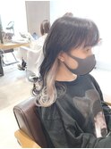 インナーカラー×ホワイトアッシュ