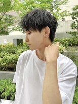 ロンド ローガン 名駅(Lond LOGAN)&nbsp;ハーフアップバング×ツイストスパイラルパーマメンズ名駅名古屋