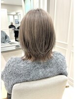 ハイストリートヘア(High street Hair)&nbsp;くびれボブ/ミルクティーグレージュ