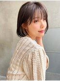 銀座　cheri透明感グレージュ×ボブ