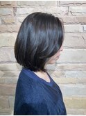 大人ミディアムボブ/ショートヘア/ボブ/今泉/天神/大名/髪質改善