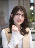 くびれヘア/外ハネロブ/顔まわりレイヤー/茶屋町/梅田