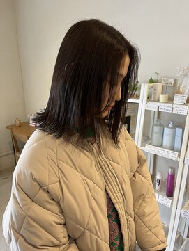 ヘアデザイン ジル(Jill) 外ハネボブ/オリーブブラウン/ナチュラルカラー