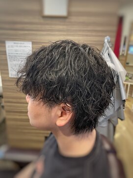 銀座マツナガ 神田店 マッシュウルフ波巻きスパイラルカジュアル20代