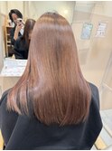 ウォームベージュ20代艶髪ナチュラルカラー