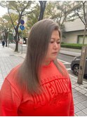 似合わせカットイメチェンハイトーンケアブリーチワンレン前髪