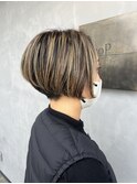前下がりショートボブ